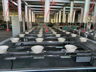 Productielijn voor voedselveiligheidstafelgerei, dienblad, kom, interne coating, voor pulpvorming
