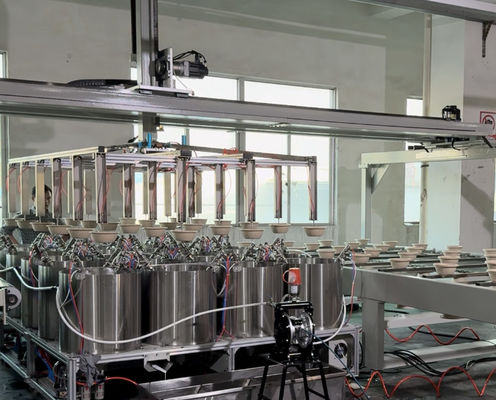 Interne Spin Coating Line voor Pulp Molding Products - Volledig automatische precisiekoatingmachine