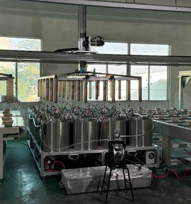 Innovatief ontwerp Cutting Edge Technology Pulp Molding Coating Machine 24 Station