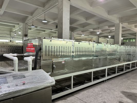 Duurzame productie Eco-bewust ontwerp 14 fase microwave droger voor pulp zeevruchten
