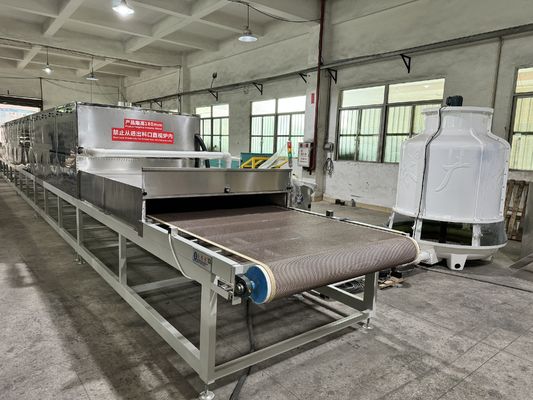 Duurzame productie Eco-bewust ontwerp 14 fase microwave droger voor pulp zeevruchten