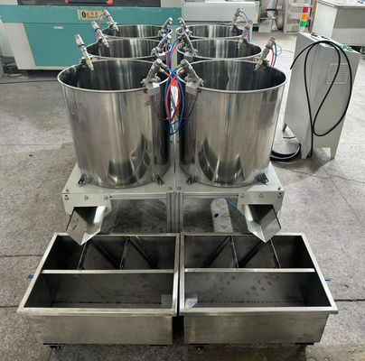 Zesstations Spin Coating Machine voor Pulp Molding Food Packaging en Industrial Packaging
