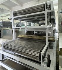 Dubbellaag aardgas industriële droogmachine roestvrij staal perforatie keten plaat gordel voor pulp schimmel fles tafelgerei High End industrieel pakket