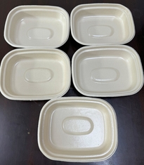 Fiber Bowl Tray Coating Voor Hoogtemperatuur Water Warm Olie Proof Zes Station Spin Coating Machine Voor Bamboe Papier Suikerriet