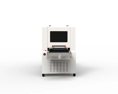 Digitale printer met een snelheid van één pas voor inline-printen met een hoge resolutie op pulpgevormde verpakkingen