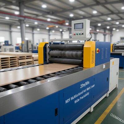 20m/Min MDF Multifunctionele Hete Coater van de Smeltingsrol Brede Uitvoerbaarheid