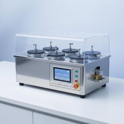 Compact 6-Station Programmeerbaar Spin Coating Systeem voor R&D en Kleine Productie van Pulp Serviesgoed