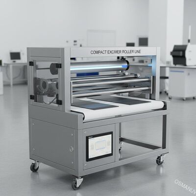 Compacte hoogwaardige excimerrolcoating & -hardingslijn voor huidzachte panelen