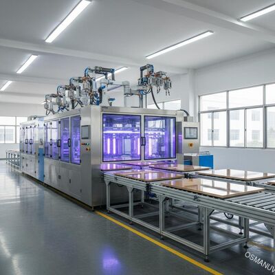 Geautomatiseerde platte-paneel sproei-coatingslijn voor hoogglanzend decoratief bord afwerking