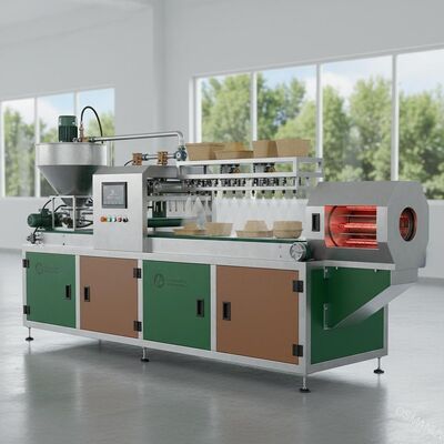 Eco-centric pulp mold coating machine voor bio-gebaseerde coating applicatie op stro en bamboe vezel producten