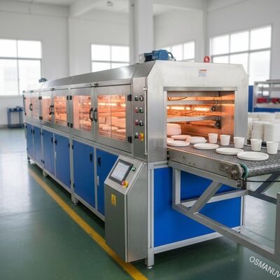 Bagasse pulp vormmachine voor IR-droging 2,2-meter snel droogsysteem voor duurzame serviesproductie