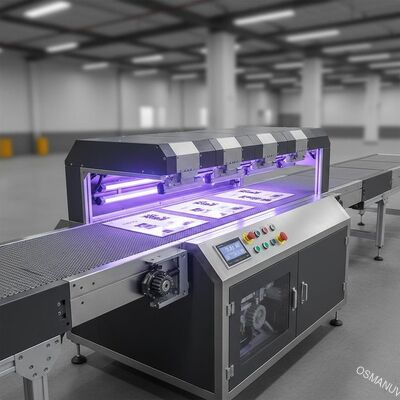 High-Speed 5-Lamp UV-Curing Machine met aanpasbare transporter voor instant ink drogen