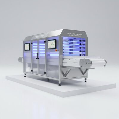 Aanpasbare UV-sterilisator met automatische transportband voor kiemdodende lijn voor chemische sterilisatie
