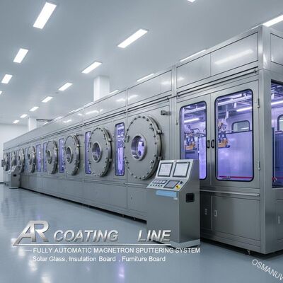 Anti-reflective (AR) coating line voor zonneglas,isolatie board,acryl,meubel board - Volledig automatisch magnetron sputtering systeem