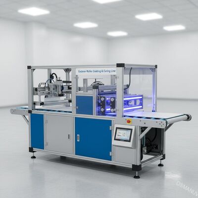 Compacte hoogwaardige excimerrolcoating & -hardingslijn voor huidzachte panelen