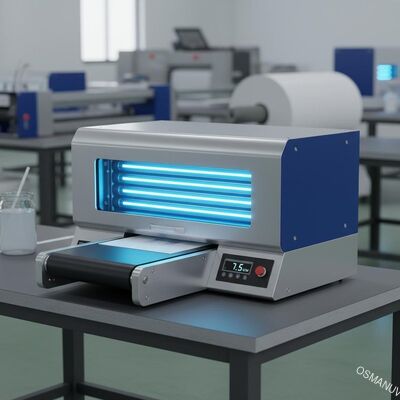 7.5KW geleide Uv Genezende Systemen voor Druk, Uv Met een laag bedekkende en Genezende Machine