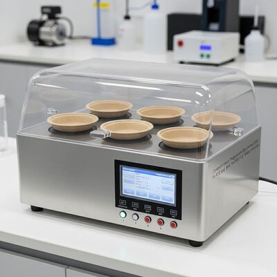 Compact 6-Station Programmeerbaar Spin Coating Systeem voor R&D en Kleine Productie van Pulp Serviesgoed