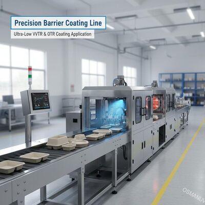 Precise barrière coating line voor pulp gevormde producten - Ultra-Low WVTR & OTR coating applicatie