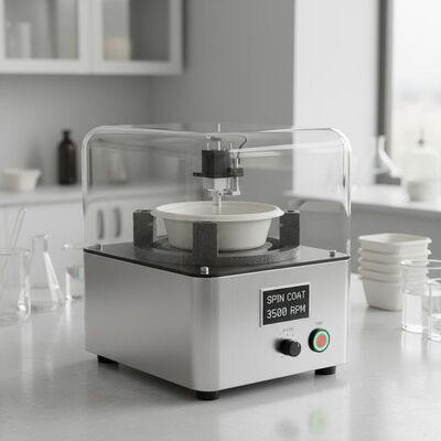 Enkelstation Spin Coater voor Voedselverpakkingen van Gevormd Pulp – Benchtop Ontwerp met Aanpasbare Fixtures voor R&D en Kleine Serieproductie