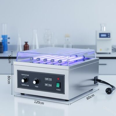 120*80*50cm UV-bestralingsmachine voor AC220V stroomvoorziening Temperatuurregelingbereik 0-99C