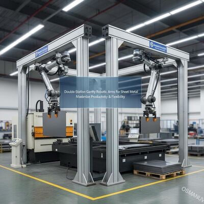 Dubbelstation Gantry Robotarmen voor Plaatwerk Maximaliseren Productiviteit & Flexibiliteit