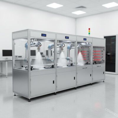 Precision Ultrasonic Spray Coating Line met Multi-Station Spray en Temperatuur & Vochtigheidscontrole