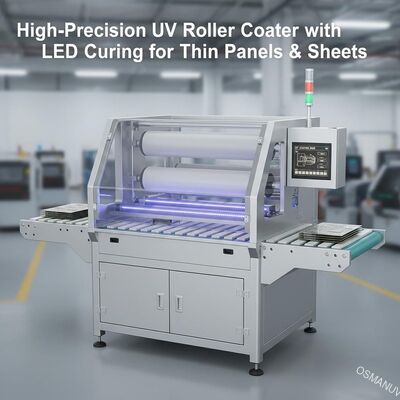 Hoge-precisie UV-rollercoater met LED-uitharding voor dunne panelen en platen