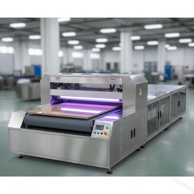 Hoogglans Afwerking Dubbele Lamp UV Uithardingsmachine voor Houtmeubelplaten Schilderlijn - Aanpasbare Breedte
