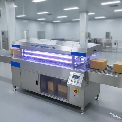 Van de het Voedselstraling van Mesh Belt de UVmachine 2KW voor het Karton van de Pakketraad