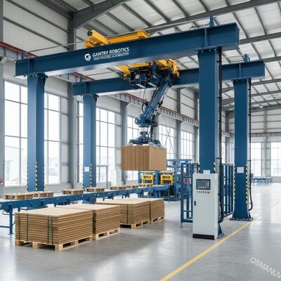 Zware portaalrobot voor paneel- en pulpvormverwerking | Automatisering voor laden/lossen met hoge payload