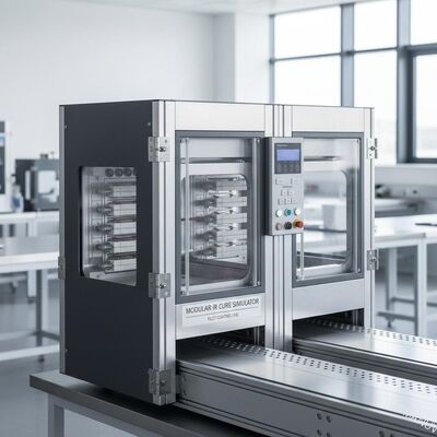 Modulaire infraroodhardingsimulatiemodule voor proeflaaglijnen