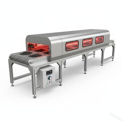 Van het de Transportbandsysteem van de kwarts Infrarood Drogende Machine de Temperatuurcontrolemechanisme
