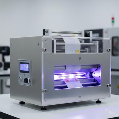 Zelfklevende etiketoppervlakte die UVinkt of vernis UV violette lichte straling drukt die machine geneest