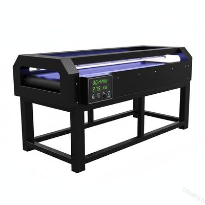 Zwarte Uv de Transportbandmachine van 27.5KW 3m/Min met LEIDENE Snelheidsvertoning