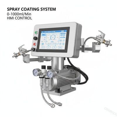 0-1000 ml/min Sproeivolume Sproeicoating Systeem HMI-controlesysteem