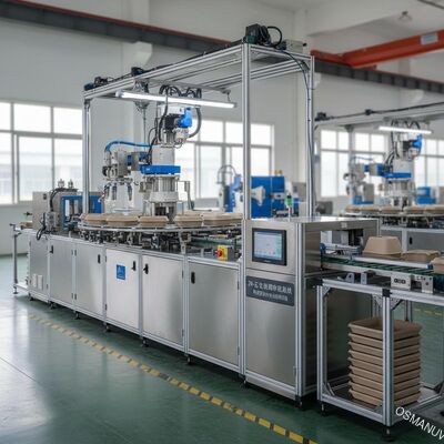 24-Station Rotary Coating Line voor interne coating van Pulp Molding.