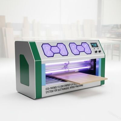 milieuvriendelijk en energiezuinig UV- en LED-hardingssysteem voor duurzame houtveredeling
