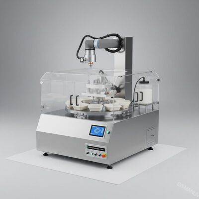 Customizable Rotary Coating Sample Machine for Precision Interior Coating of Pulp Molded Meal Boxes