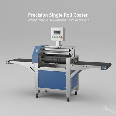 Precision Single Roll Coater voor meubels, glas en metalen panelen.