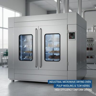 Industriële magnetron droogoven voor pulpvormen & TCM-kruiden - Hoog rendement, uniforme droging