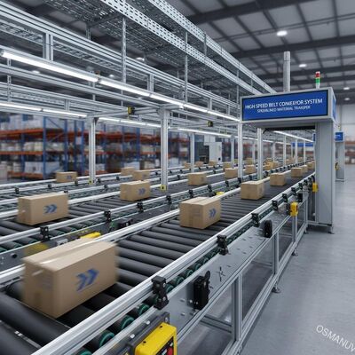 High Speed Belt Conveyor System voor snelle en gestroomlijnde materiaaloverdracht
