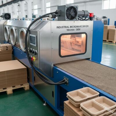 Industriële microgolfdroger van 10 m/min 380 V voor boxboard of lunchbox