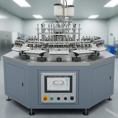 Roterende coatingsmachine 24 Werkstation voor de voedselverpakkingsindustrie Vakuumzuigbeker