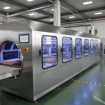 Industriële 380V 10m/min Voedsel microwave droger voor doos bordgrond