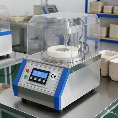 Eén werkstation Spin Coater Papierpulp Giet voor voedselverpakkingen CE-certificering