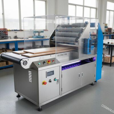 Machine van de de Transportband de Uvdeklaag van de vlekrol voor Houten 650mm Breedte