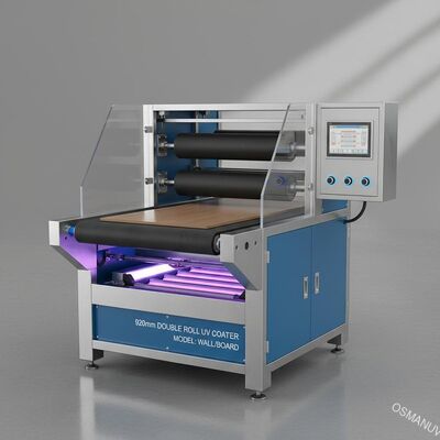 920mm UVcoater van het Breedte Dubbele Broodje Machine voor Muur/Raad