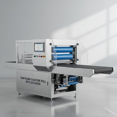 10KW dubbele de Vlek UVcoater van het Siliconebroodje Machine