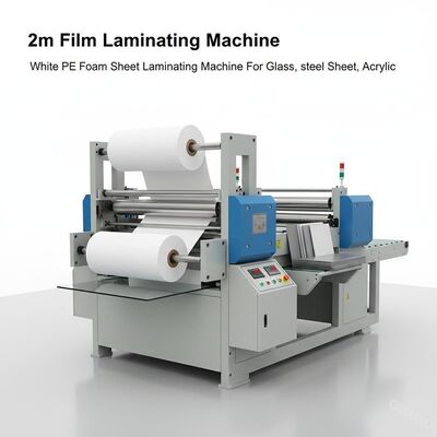 2m filmlamineermachine, witte PE-schuimplaat lamineermachine voor glas, staalplaat, acryl