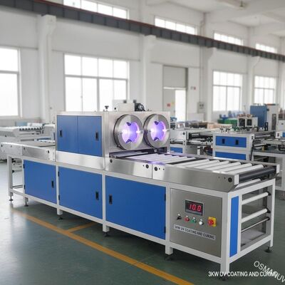 10m Min Automatic Uv Coating Machine, Met een laag bedekkende van 3KW Uv en Genezende Machine
